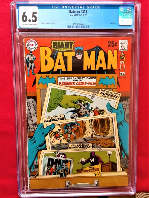 Batman #218*CGC GRADE 6.5 Very Fine+**OFF-WHITE TO WHITE PAGES