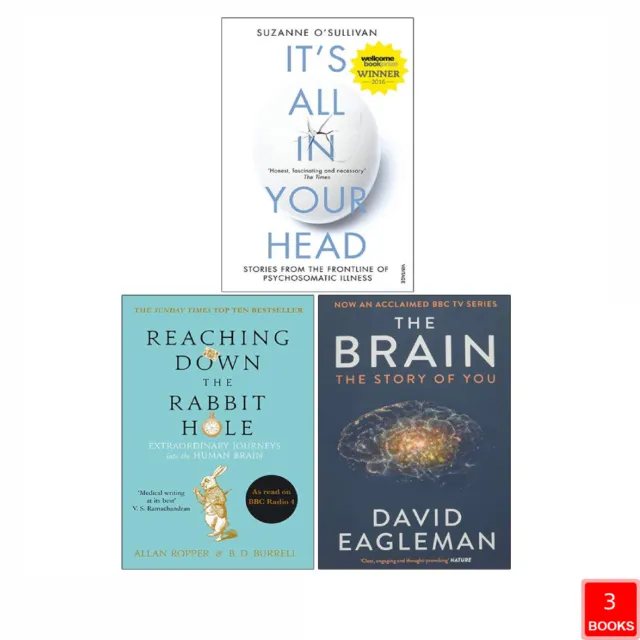 It's All in Your Head,Reaching Down,The Brain 3 Books Collection Set PB NEW