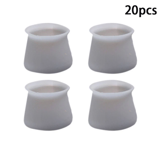 20pcs Silicon Chair Leg Floor Protectors Socks Table Feet Pad Floor Protector Qo