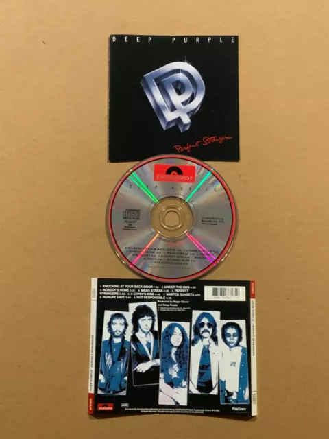 Deep Purple ‎– Perfect Strangers CD (1984) Polydor ‎– P2 23777 Canada Club
