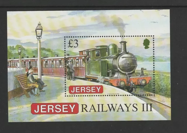 Jersey 2009 Railway History mini sheet SG MS1439 MNH