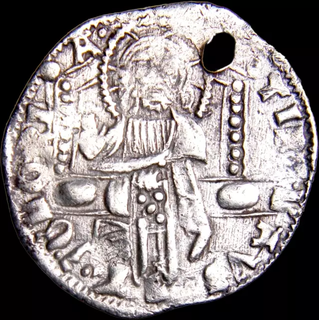 ITALY. Venice. Francesco Foscari (1423-1457). Grosso R-B Silver AR Coin w/COA