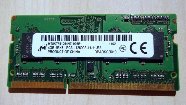Memoria Ram Crucial 4 Gb Ddr3-1600 Sodimm | Meses sin interés