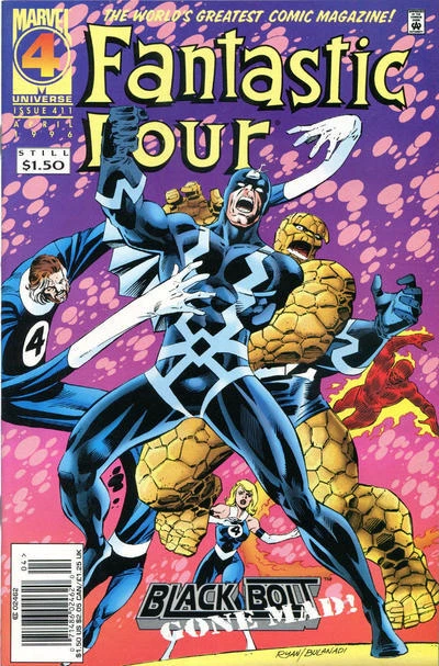 Fantastic Four (Vol. 1) #411 (Newsstand) FN; Marvel | Black Bolt Tom DeFalco - w