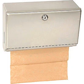 Bobrick ClassicSeries Horizontal Folded Paper Towel Dispenser W/Tumbler Lock,