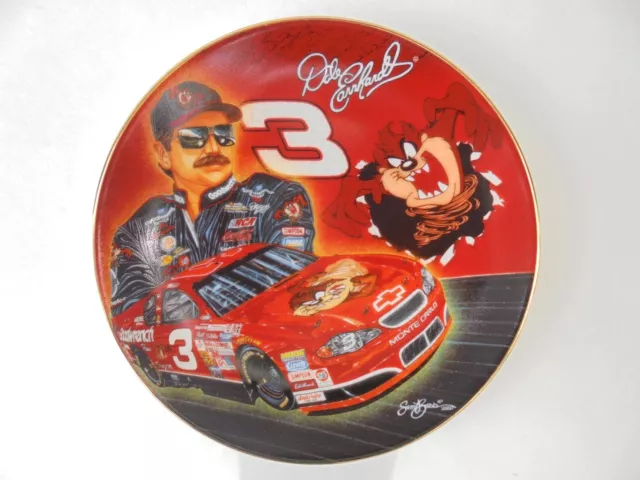 Dale Earnhardt #3 TAZ HOT PROPERTY 2000 Motorsport Sam Bass Collectible Plate MT