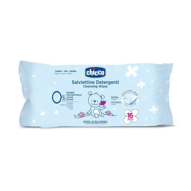 CHICCO Cleansing wipes, 16 pcs