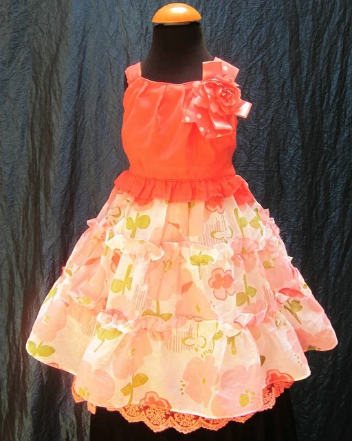 Abito Vestito Per Bambina Elegante BellaDiMamma TG. 104 (3-4 Anni)