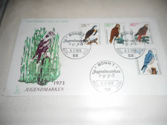 Ersttagsbrief der deutschen Post Jugendmarken 1973