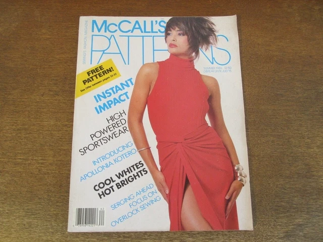 2403 MK MCCALL'S Patterns Summer 1986 Sewing Fashion Magazine/White ...