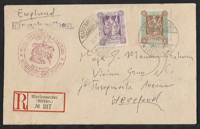 Poland Plebiscite Upper Silesia Marienwered Cover 1920