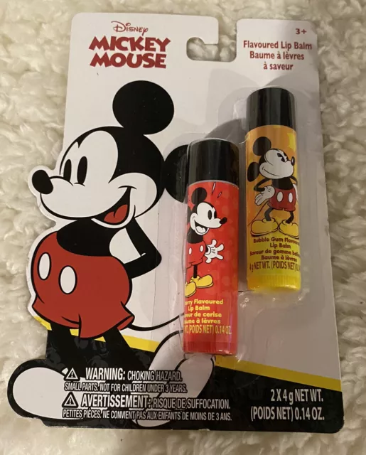 Disney Mickey Mouse 2ct Lip Balms - NEW IN PACKAGE
