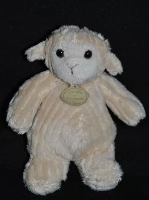 Peluche Mouton Creme Ecru DOUDOU ET COMPAGNIE Agneau Beige 17 Cm TTBE