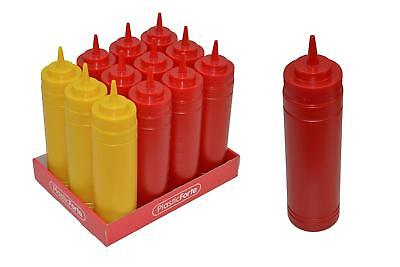 Dosatore per salse bottiglietta plastica bottiglia Sauce bottiglie ketchup maionese Set di 2 