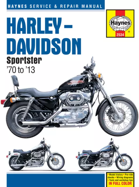 Haynes 2534 Manuale Di Officina Moto Harley Davidson Xlh 1000 Sportster 1972