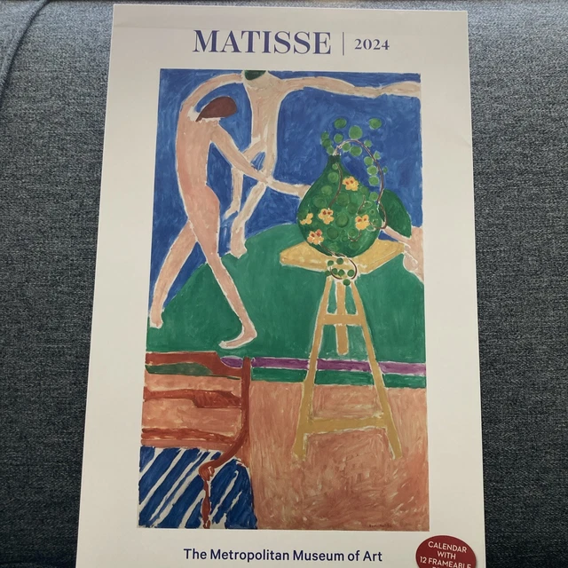 MATISSE 2024 POSTER Wall Calendar Metropolitan Museum Of Art New York