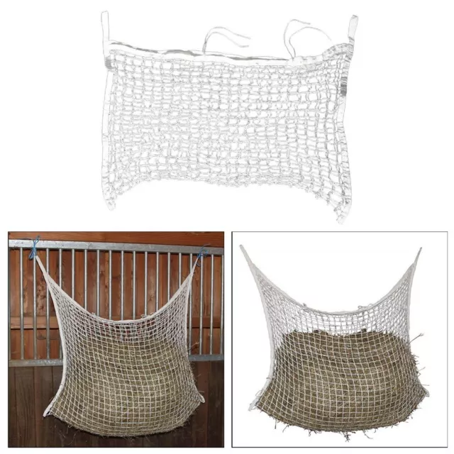 Large Enough Hay Net Bag Soft Full Day Feeding Portable Horse Feeder