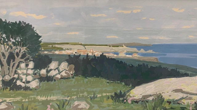 Sea Landscape Sea Ocean Rocks Hermitage of the Trinity Bonifacio Corsica MOREAU