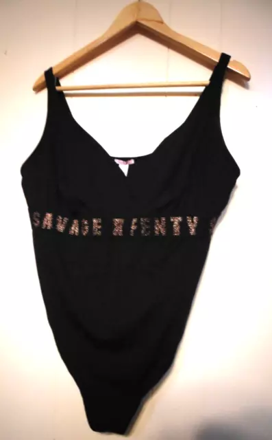 Savage Fenty Curvy Sexy Bodysuit / Teddy - Black -  Size 3X - NEW