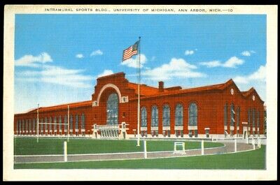 Sports Building, University Of Michigan - Ann Arbor, Mi Postcard