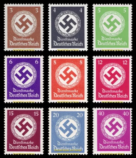 EBS Germany 1934-1942 - Official Stamps - Dienstmarke MNH** ex 132//177