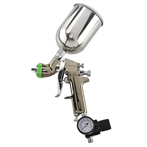 31214A Air Spray Paint Gun, HVLP with Gravity Feed, 1.5 MM Nozzle, 600 CC Cap...