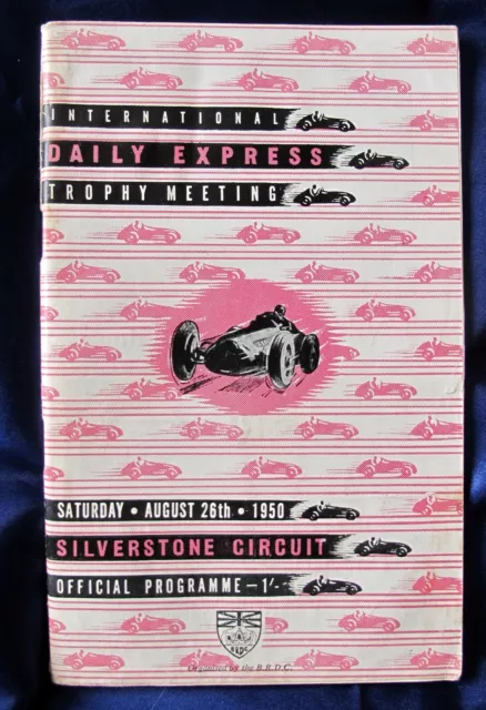 1950 Silverstone International Trophy Programme - F1 - copia pulita