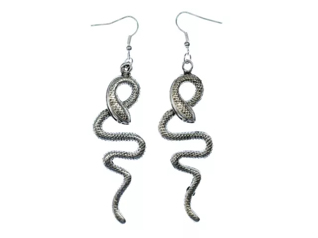 Schlangen Ohrringe Miniblings Ohrhänger Schlange Reptil 925er Echtsilber Silber