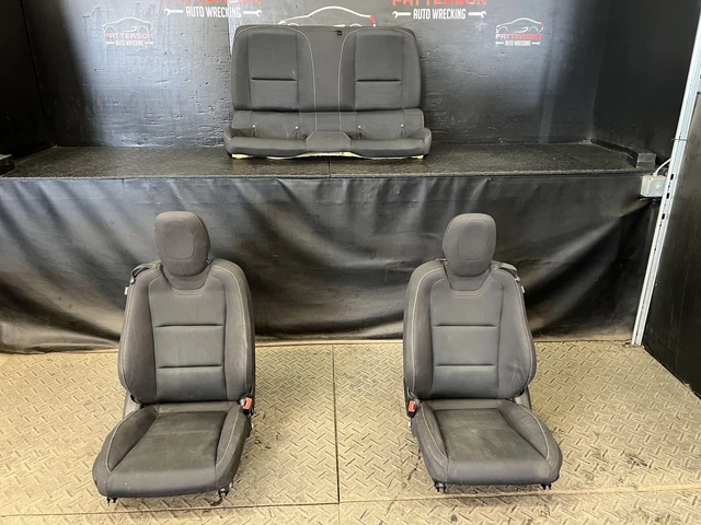 2012 Chevy Camaro Coupe Set Of Front Power Bucket & Rear Cloth Seats