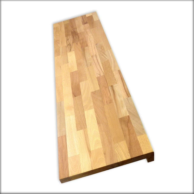 ¡PRECIO ESPECIAL! Alféizar de ventana escalera haya madera maciza Ø 20 mm aceite de cera dura