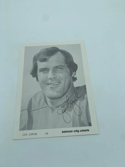 1975 KANSAS CITY Chiefs Football Team Issue Jim Lynch Notre Dame EUR 24