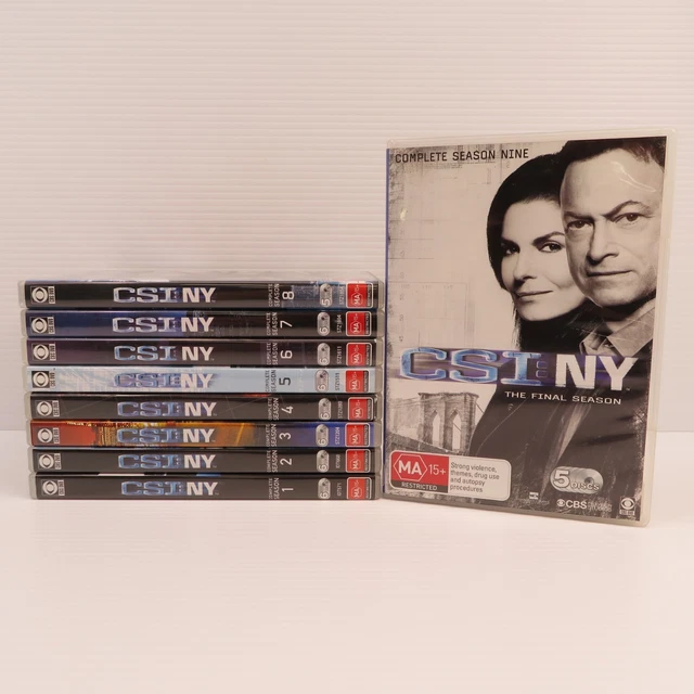 CSI NY SEASONS 1-9 Complete Set - DVD Region 4 - Good
