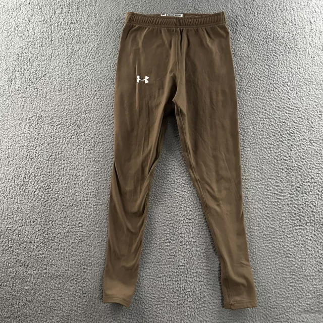 Under Armour Womens Leggings Brown Size Medium Cropped Nylon Polyester Blend