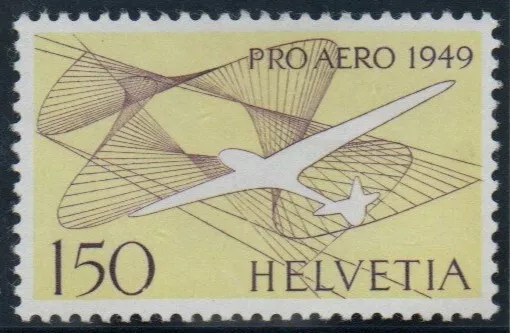 Schweiz Briefmarke Pro Aero Luftpost 1949 Mi. 518 postfrisch ** (CH114)