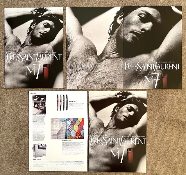 2X YVES SAINT Laurent Opium perfume ad Sophie Dahl nude 2000