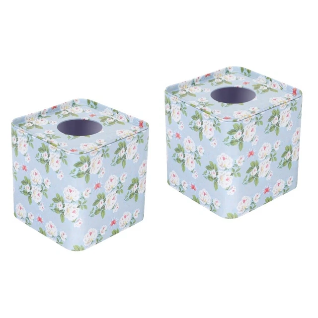 2x Tissue Box Cover Iron Vintage Tissue Holder Paper Towel Dispenser