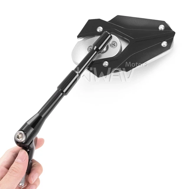 rétroviseurs noir et d'argent  10mm  pour Honda CT110 Trail minibike custom