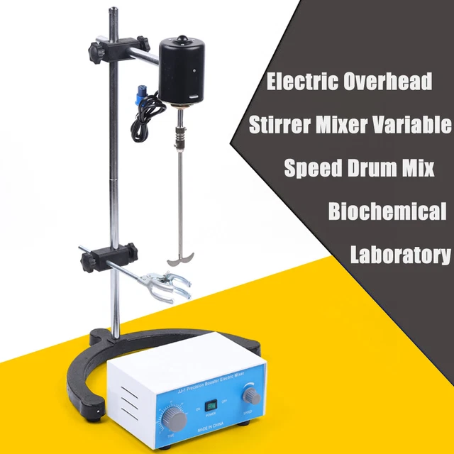 110V OVERHEAD ELECTRIC Stirrer Lab Mixer Agitator 200W Variable Speed