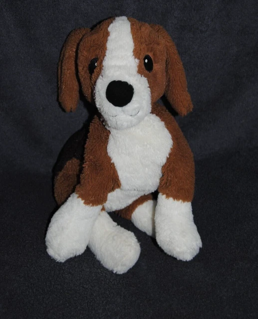 PELUCHE DOUDOU CHIEN Blanc Noir Brun IKEA Beagle Gosig Valp Beige TTBE 