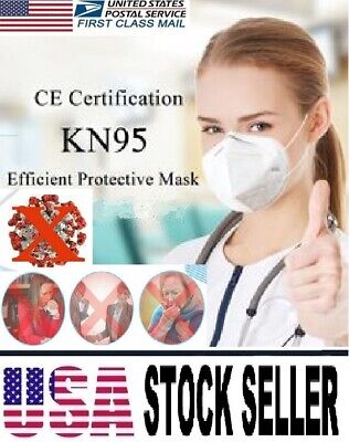 3/100 KN95 White Face Mask Disposable 5 Layer C.E Approval FFP2 Safety