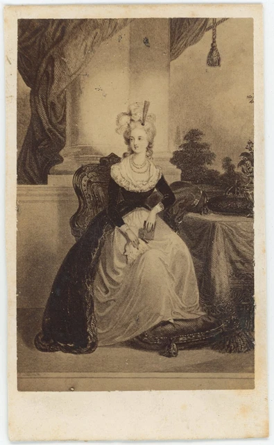 FRANCE COUNTESS OF Paris Marie-Isabelle d'Orléans Old CDV photo Franck 1865 EUR 48,00 - FR
