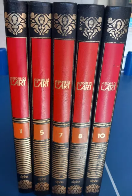 livres Histoire de l'Art 5 volumes bon état