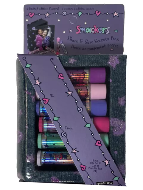 Bonne Bell 6 Piece Holiday Flavored Lip Smackers Lip Balm Set in Box