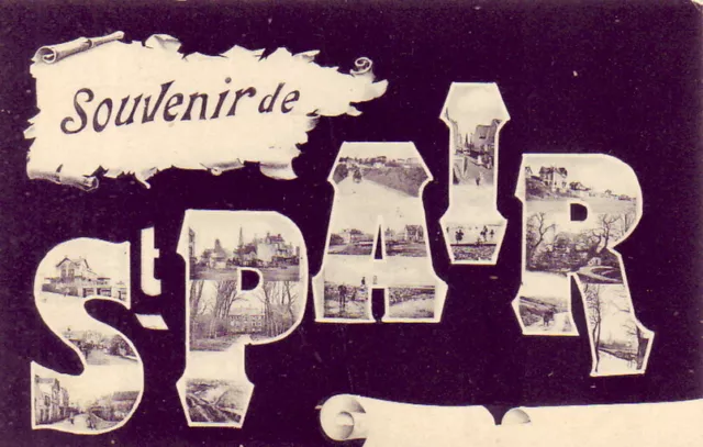 CPA 50 NAVY near Donville Granville SOUVENIR DE SAINT-PAIR Multivode Card