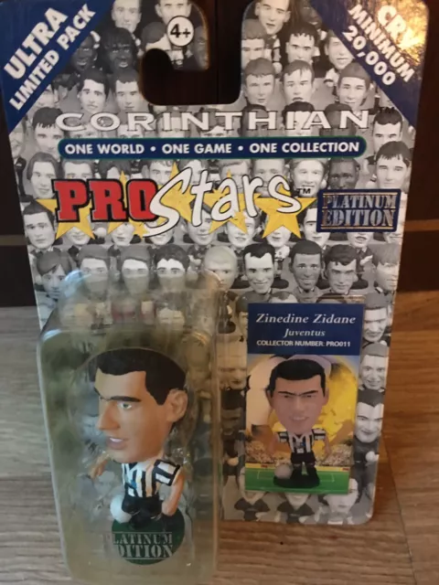 Zinedine Zidane Juventus PRO011 Corinthian Prostars Platinum- In Box