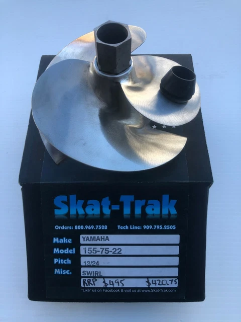 Skat-Trak USA # 155-75-22 / 13/24 Swirl Performance Stainless Impeller Yamaha Skat-Trak USA # 155-75-22 / 13/24 Swirl Performance Stainless Impeller Yamaha