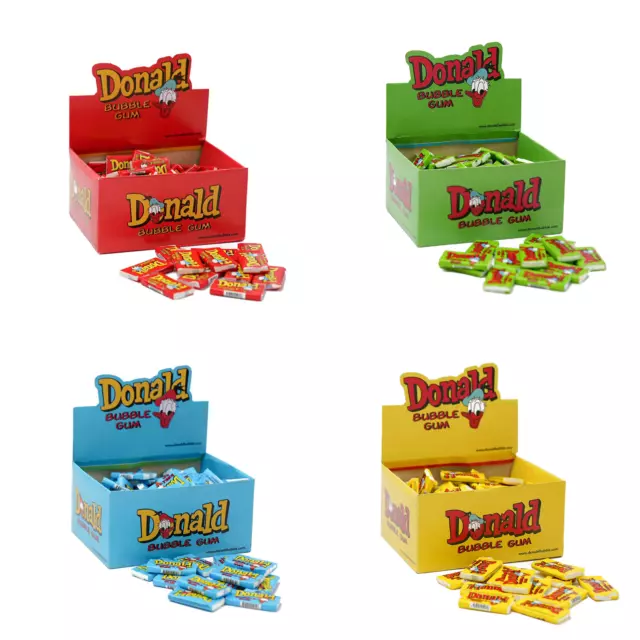 Donald Bubble Chewing Gum ML Leaf Original With Wrappers 100 pcs 1 Box!