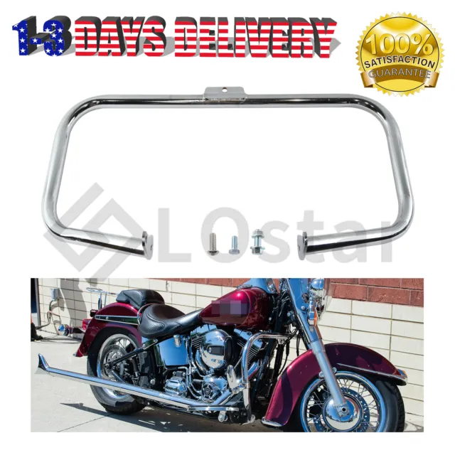 Chrome Engine Guard Crash Bar For 2000-2017 Harley Heritage FL Softail Fat Boy