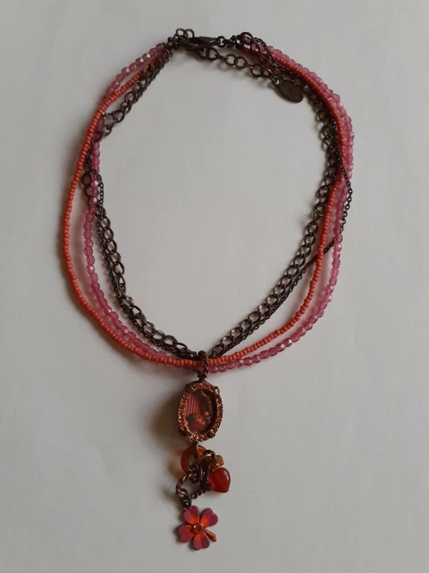 Collier ras du cou bleu - Artisans d'Art