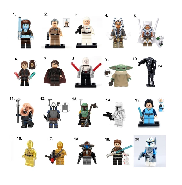 Star Wars MiniFigure Collection Mandalorian Clone Bricks Minifigura Figurine